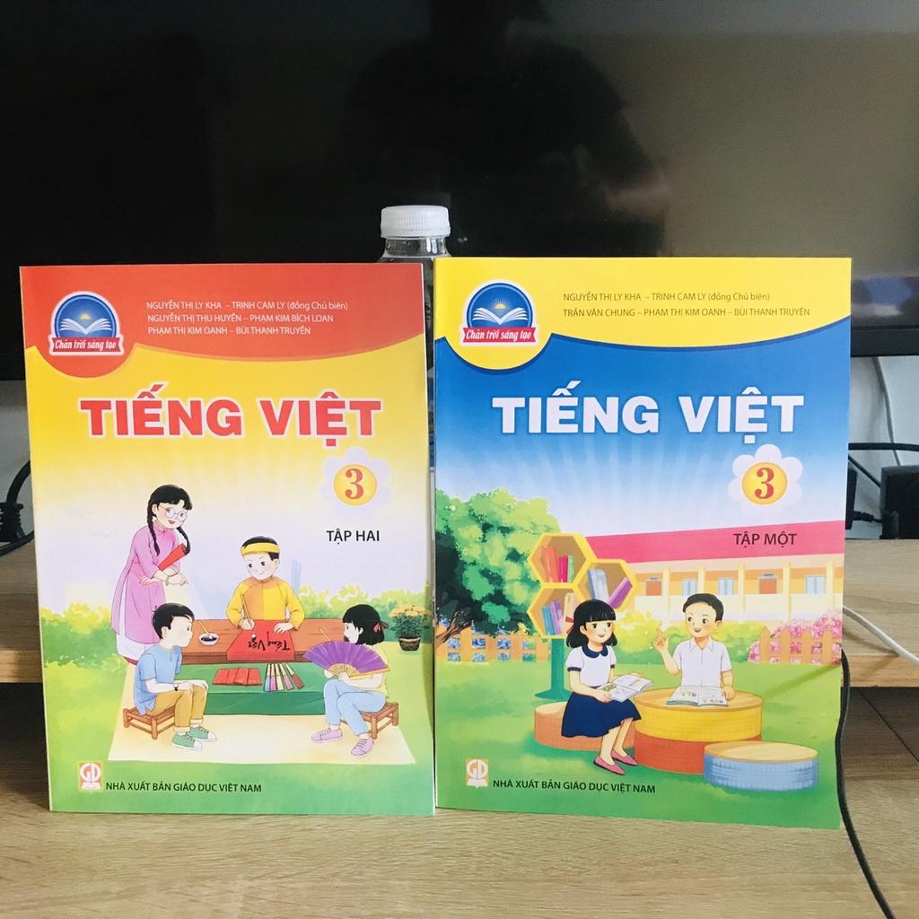 COMBO Bìa bao, tiếng việt+vbt lớp 3 theo chân trời sáng tạo, tặng kèm bìa bao kính đẹp