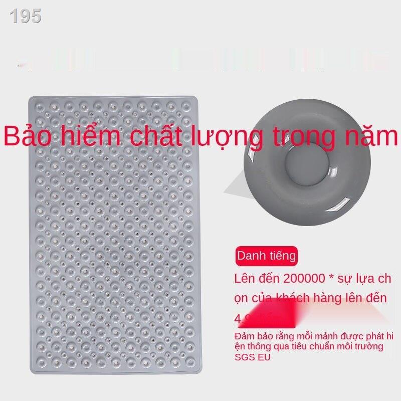 Thảm trải sàn nhà vệ sinh chống trượt lót chân ẩm dùng một lần bằng nhựa có cốc hút gia dụng không sợi tóc