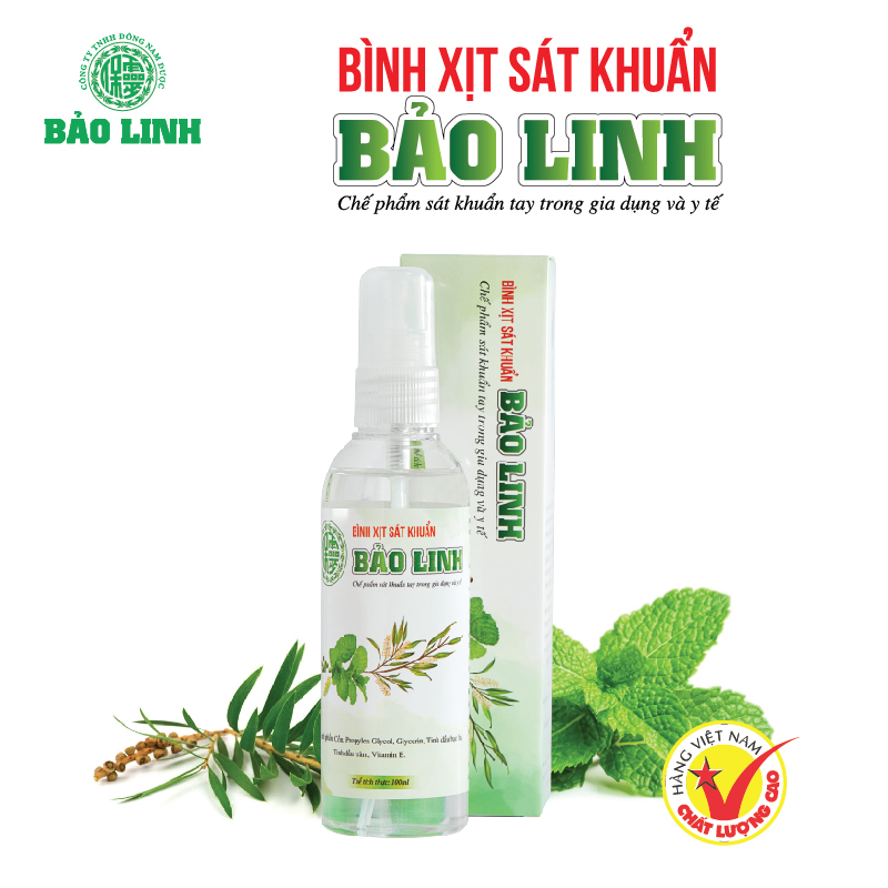 Bình xịt sát khuẩn Bảo Linh 60ml