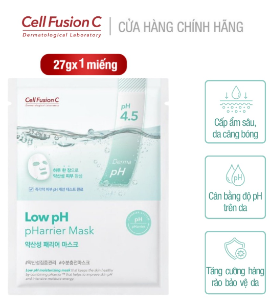 Mặt Nạ Cấp Ẩm Và Cân Bằng Độ pH Cell Fusion C Low pH pHarrier Mask