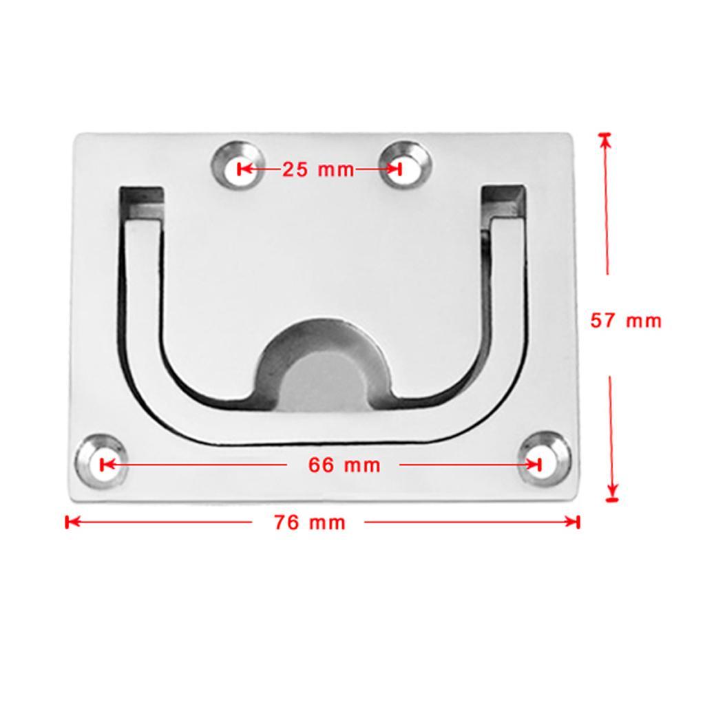 2 pieces 316 stainless steel boat cabinet locker lift / pull handle