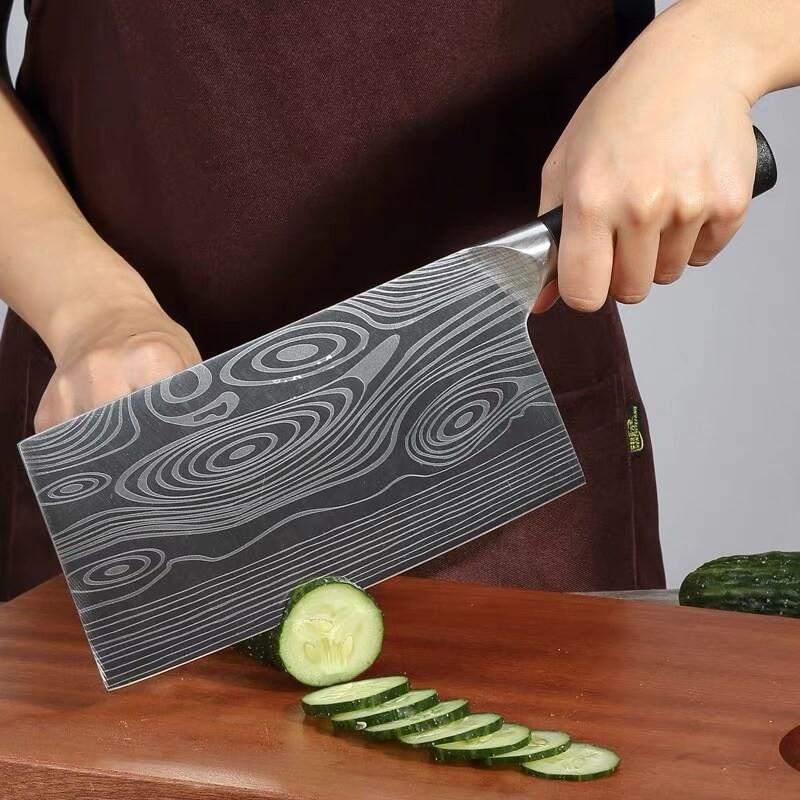 DAO - DAO BẾP NHẬT BẢN USUBA THÉP DAMASCUS MÃ IDT117 nt topcomshop vn