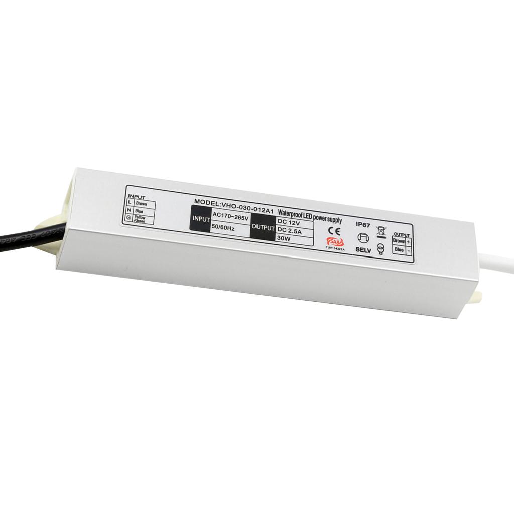 Led Ngoài Trời Máy Biến Áp, 30W Driver 12V DC Đầu Ra, IP67 Cấp Nguồn Đèn Led