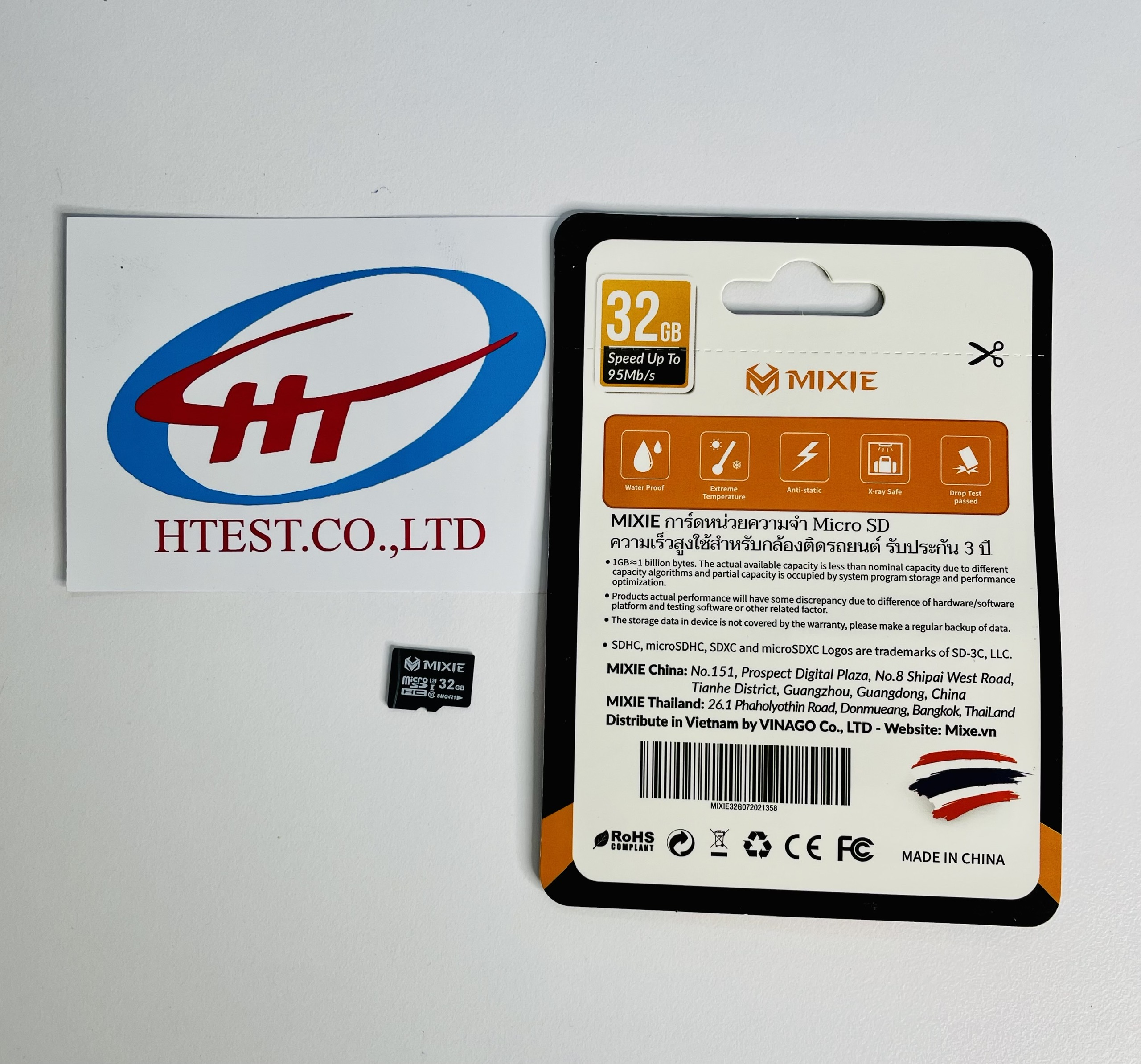 Thẻ nhớ 32gb MIXIE  MicroSD  Class10 U3. Hàng Chính Hãng