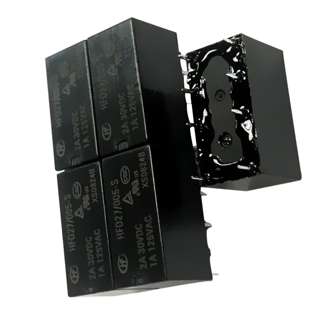 5 Pcs DC 5V/12V/24V Coil DPDT 8 Pin PCB Electromagnetic Power Relay