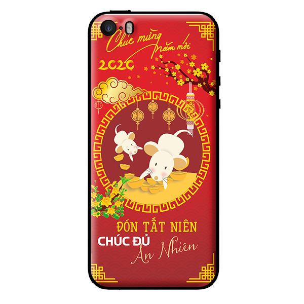 Ốp lưng in cho Iphone 5/5s/5se Mẫu Tết 2020  - Hàng chính hãng