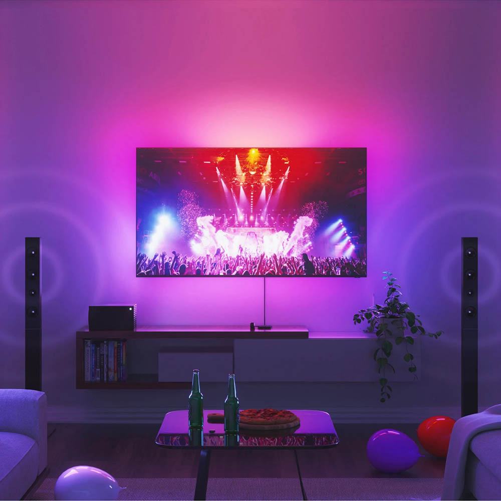 Nanoleaf 4D Screen Mirror + Lightstrip Kit (TVs & Monitors) Đèn thông minh đồng bộ ánh sáng và TV - Hàng Chính Hãng