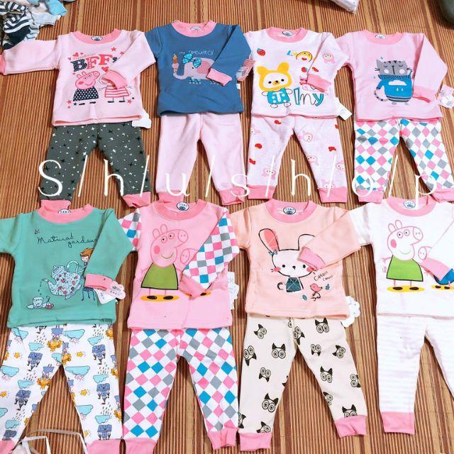 Bộ cotton lót bông cho bé hàng QC