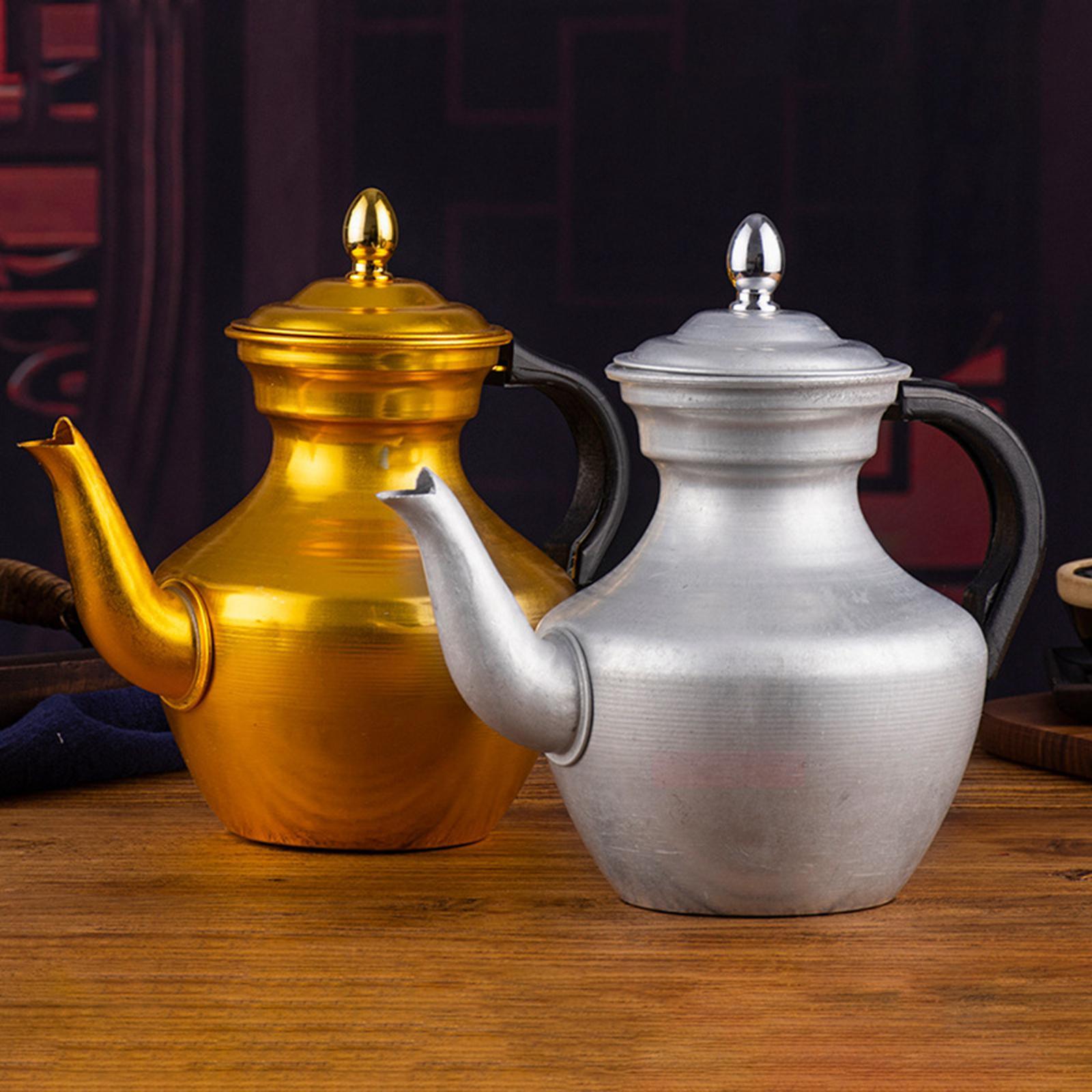 Retro Gooseneck Teapot Tibetan Style Milk Tea Pot Tea Kettle for Restaurant S