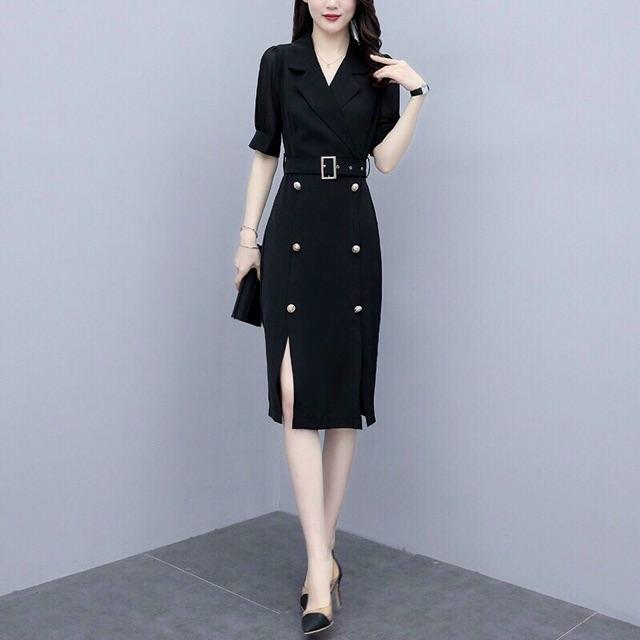 ĐẦM VEST NÚT ĐÁ KÈM NỊT