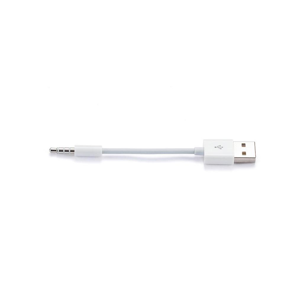 2x 3.5mm Male AUX Audio To USB 2.0 Male Charge Data Cable Adapter Cord