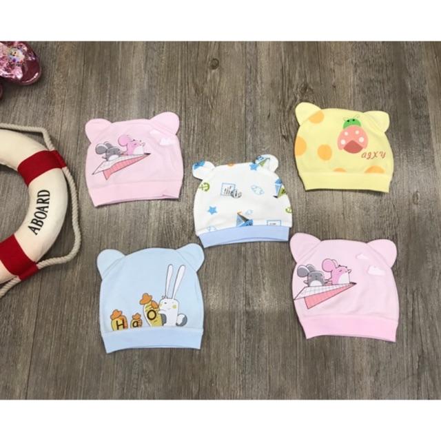 Mũ Cotton Sơ Sinh Cho Bé Yêu