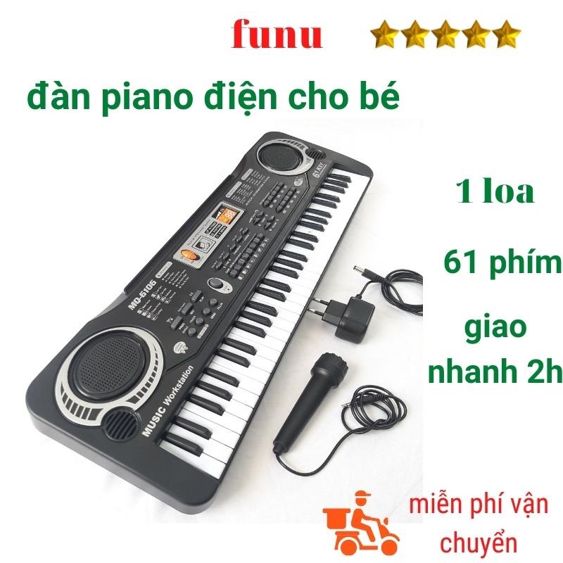 Đàn organ, đàn piano cho bé kèm mic dùng pin hoặc cắm điện trực tiếp - Đàn 61 phím đồ chơi hàng cao cấp (LA156210)