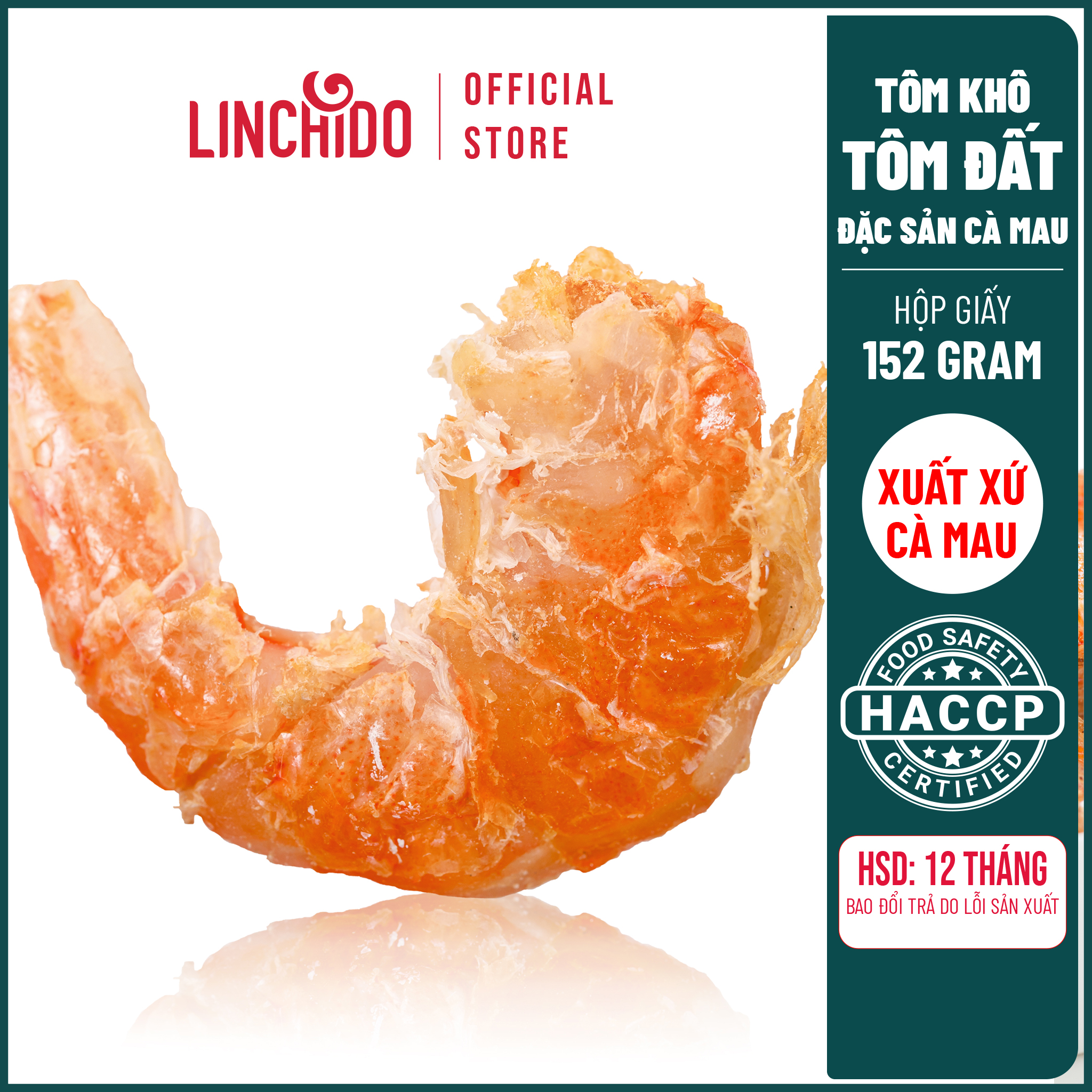 Tôm Khô Tôm Đất Đặc Sản Cà Mau - Hộp 152 GRAM