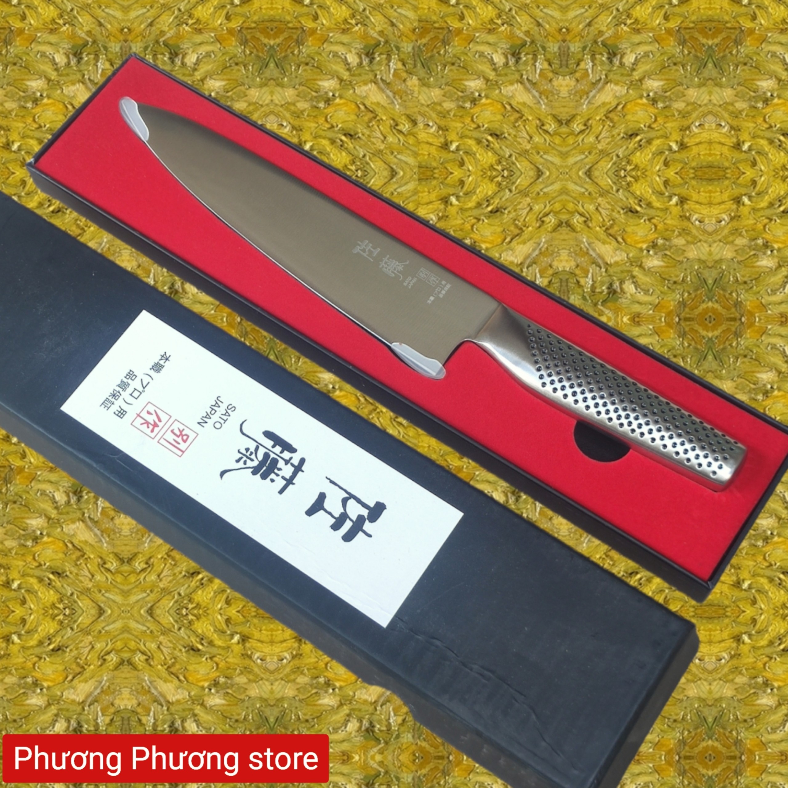 DAO THÁI SATO JAPAN Mẫu Mới SIÊU BÉN [MŨI NHỌN] chuyên dùng thái Sashimi, phi lê mỏng - Hàng Nội Địa Nhật