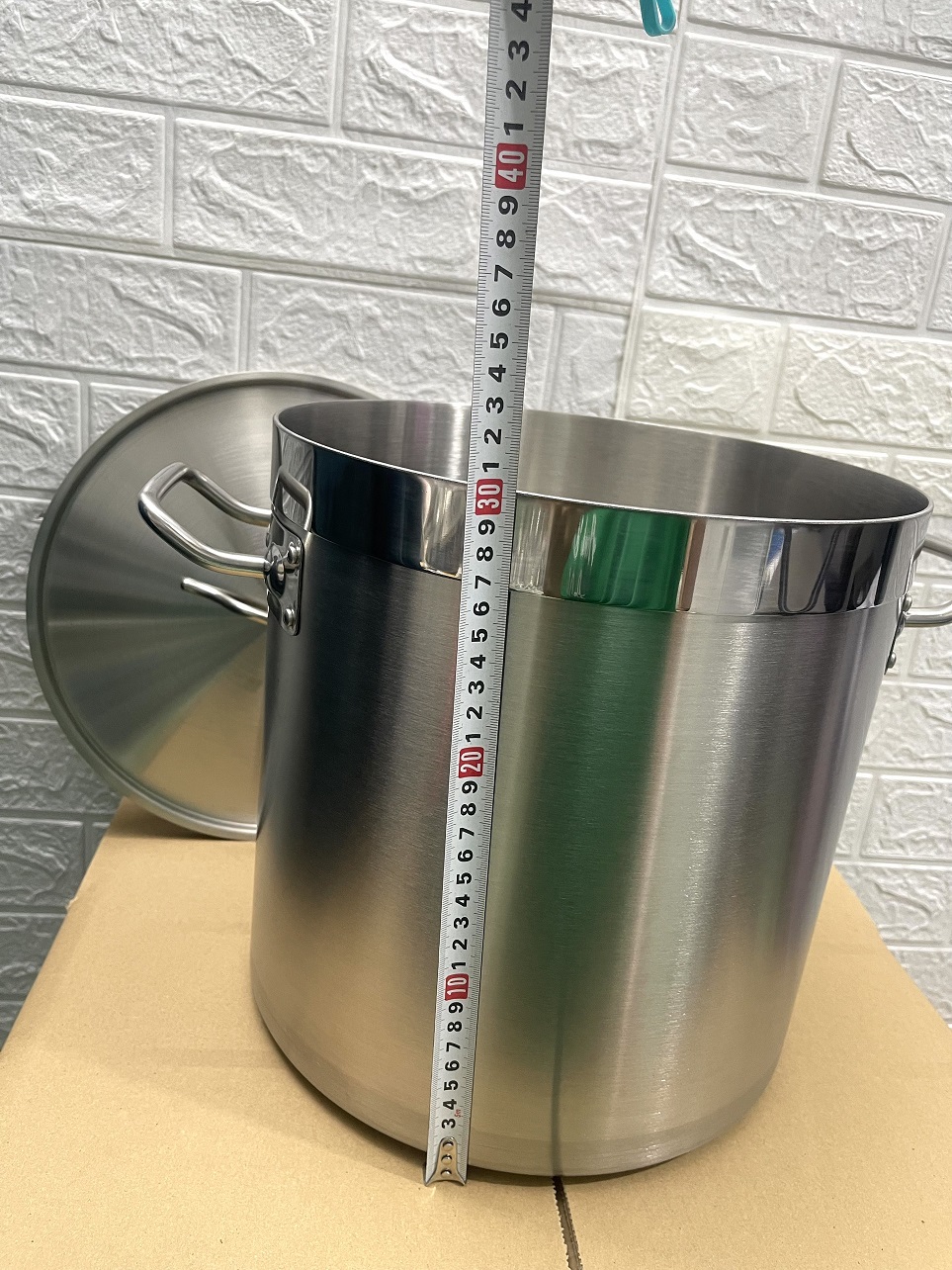 Nồi Inox 2 Quai Cao Cấp 3 Đáy _ Dung Tích: 20Lít _