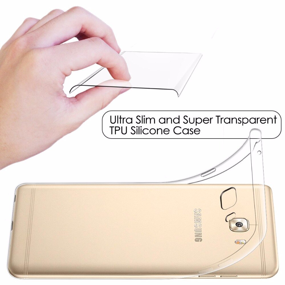Ốp lưng dẻo cho Samsung Galaxy C9 Pro hiệu Ultra Thin mỏng 0.6mm chống trầy - Hàng chính hãng