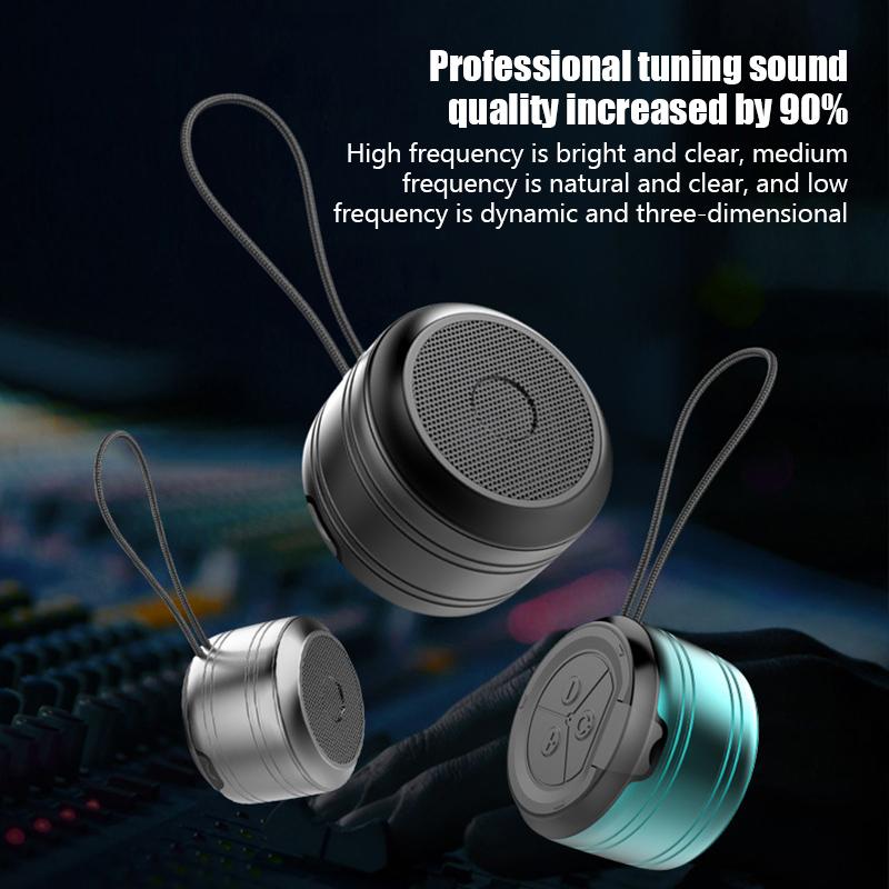 Bản gốc Bluetooth 5.0 loa mini loa không dây USB SubwaDer di động mp3 3D âm thanh âm nhạc âm thanh âm thanh cho điện thoại PC Color: 003