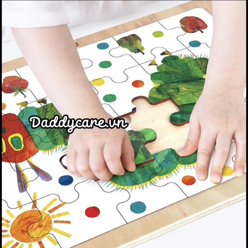 Đồ chơi xếp hình cho bé Mideer The Very Hungry Caterpillar Chú Sâu Háu Ăn, Đồ chơi phát triển trí tuệ cho trẻ em