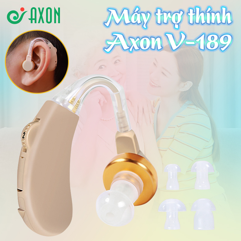 Máy (tai nghe) trợ thính không dây Axon V-189 - Kèm hộp đựng máy và phụ kiện