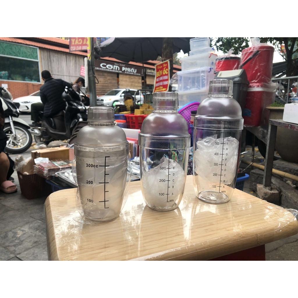 (Nhựa – Đủ Size) Bình Lắc Shaker Nhựa Cao Cấp 300/500/700/900ml