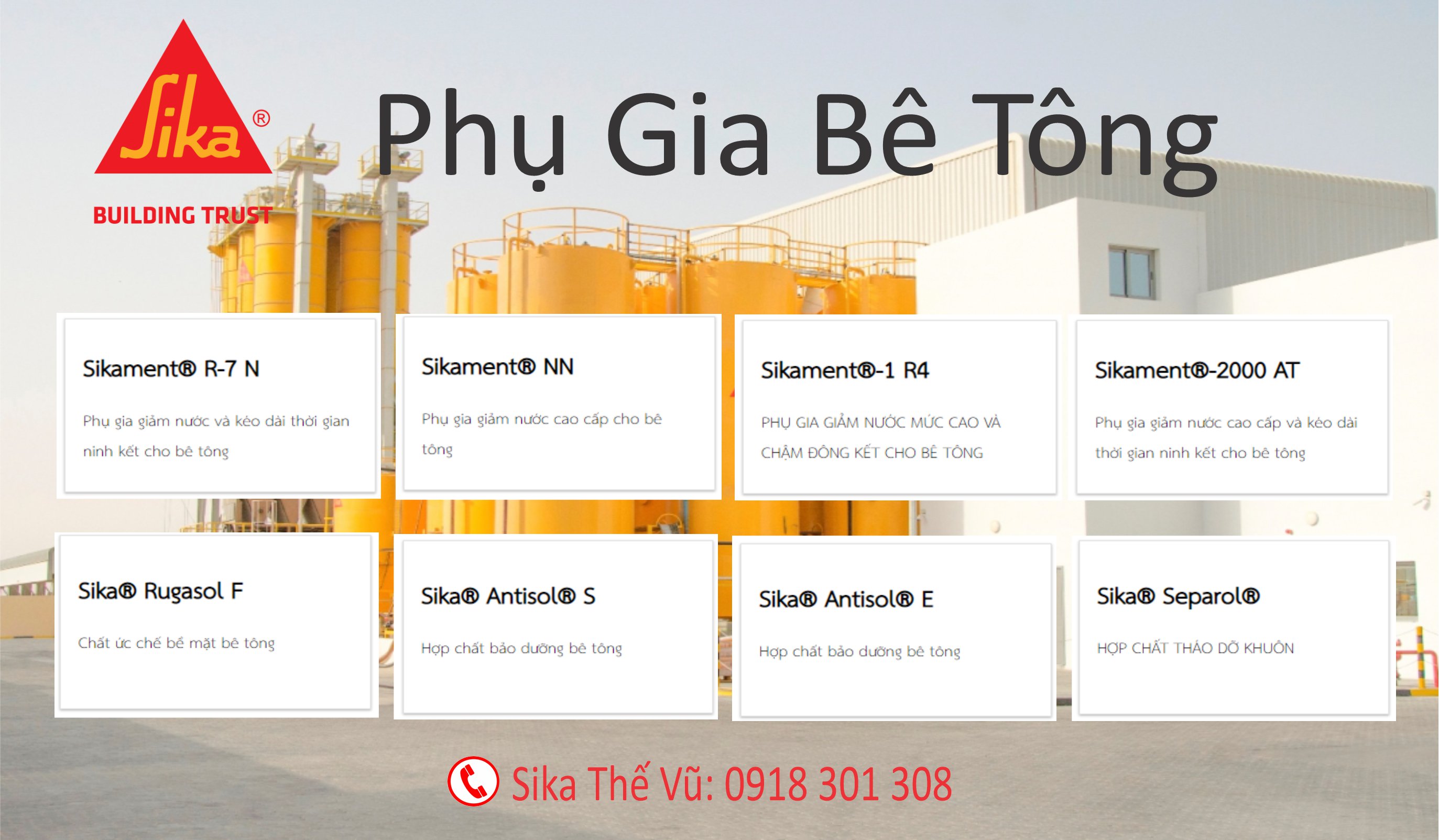 Phụ gia bê tông cao tầng giúp giảm nước, kéo dài thời gian ninh kết bê tông - Sikament- 1 R4 (thùng 25lít)