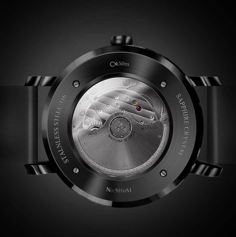 Đồng hồ nam chính hãng Lobinni L5016-1 ,Fullbox, Kính sapphire ,chống xước,chống nước,mặt đen dây da đen xịn, thép không gỉ 316L, Mới 100%,Bảo hành 24 tháng,thiết kế trẻ trung và sang trọng