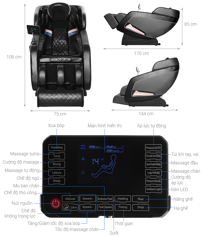 Ghế Massage Cao Cấp Airbike Sport MK280