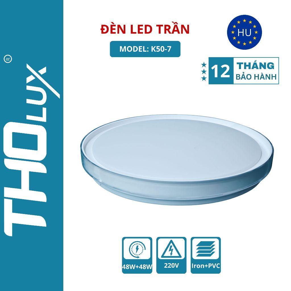 Đèn LED trần Tholux K50-7 Đế Liền Nguồn 30W