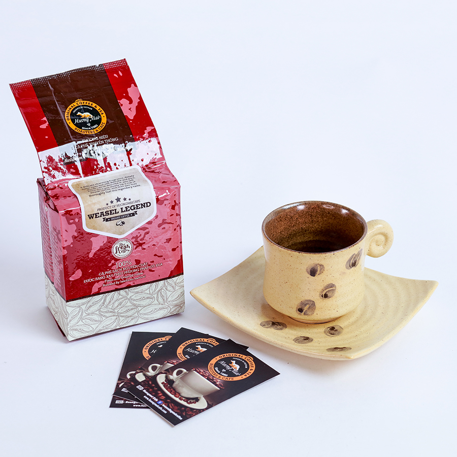 Cà Phê Chồn Arabica Nguyên Chất 100% Thượng Hạng Hương Mai Cafe Premium Weasel Legend Coffee - Cà Phê Pha Phin Không Pha Trộn, Không Hương Liệu - Dạng Bột 250g