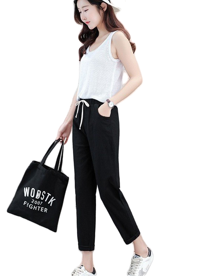 Quần Baggy Nữ Thô Đũi