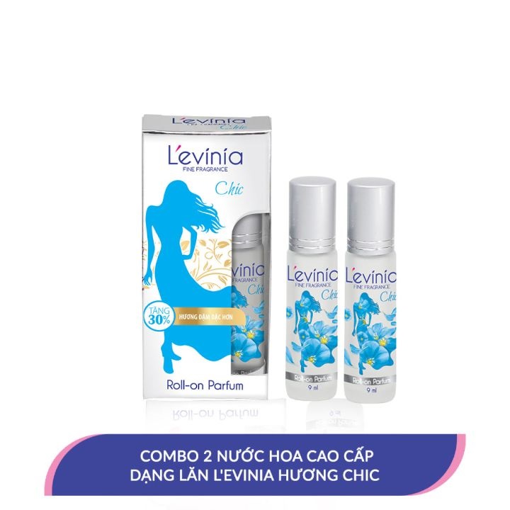 Combo 2 Nước Hoa Cao Cấp Dạng Lăn L'evinia Hương Chic 9ml