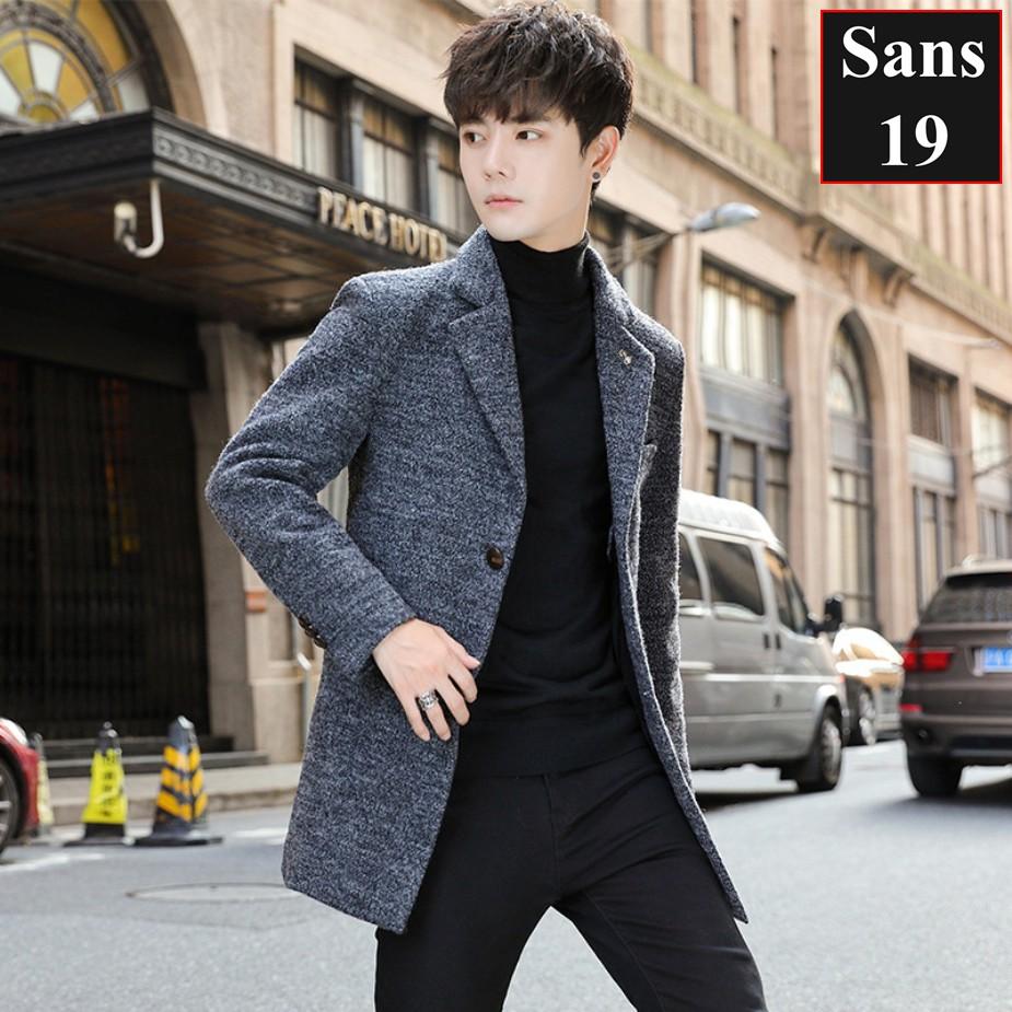 Áo Khoác Dạ Nam Dáng Ngắn Áo Dạ Nam Dáng Vest Sans19 Sans Shop