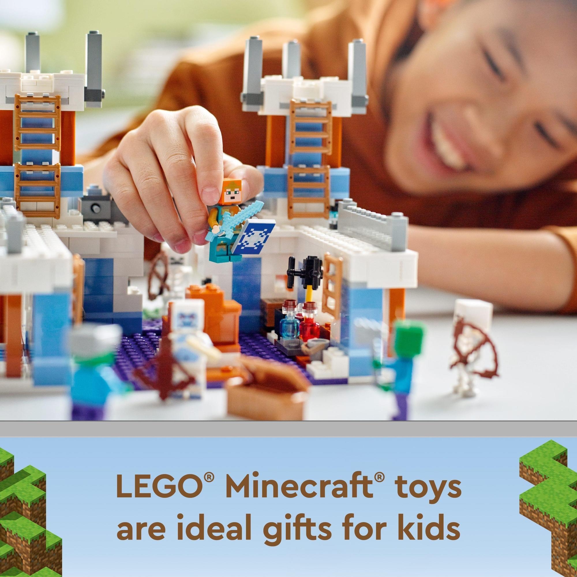 LEGO Minecraft 21186 Pháo Đài Băng (499 chi tiết)