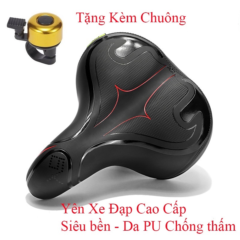 Yên xe đạp - Chất liệu cao cấp - Siêu bền - Tặng kèm chuông YX 09