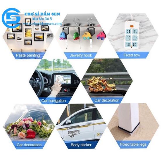1 cuộn băng keo 2 mặt trong suốt chất liệu silicon Nano siêu dính dài 3 mét Keo dán nano 2 mặt
