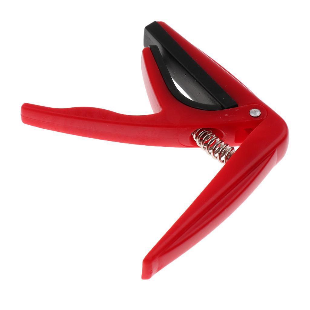 Ukulele Capo   Quick Change Key Clamp Musical Instrument Parts Red