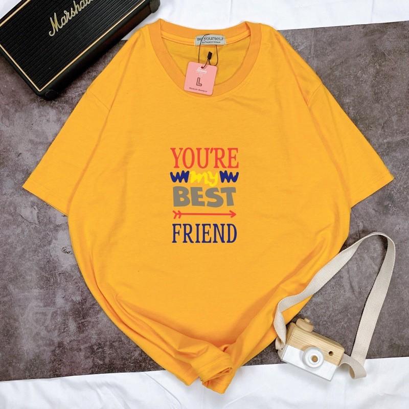 Áo Thun Tay Ngắn UNISEX Best Friend - Hình chụp thật