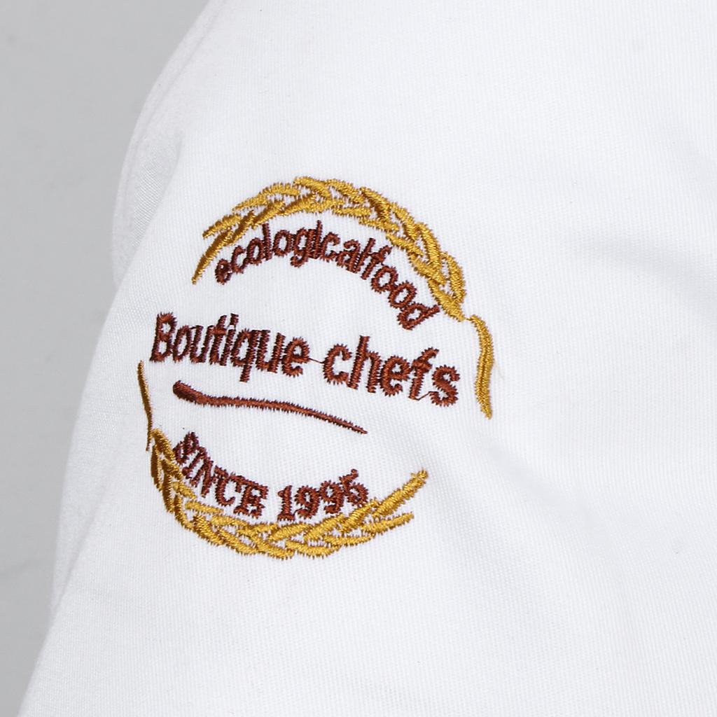 Women Men’s Chef Jacket Kitchen Uniform Food Service Waiters' Work Clothes