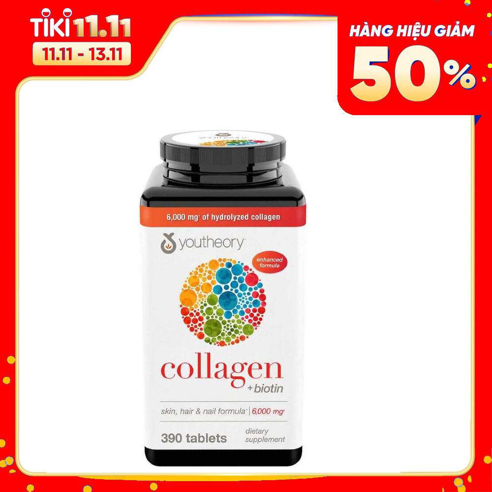 Thực Phẩm Bảo Vệ Sức Khỏe  Collagen Youtheory 390 Viên