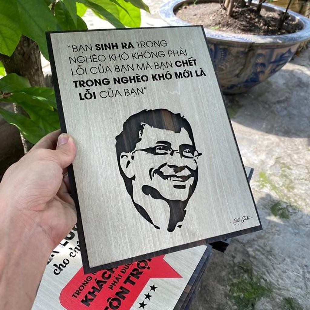 Tranh Cổ Động Tinh Thần Làm Việc TBIG047 cho công ty doanh nghiệp "bạn sinh ra trong nghèo khó không phải lỗi của bạn mà