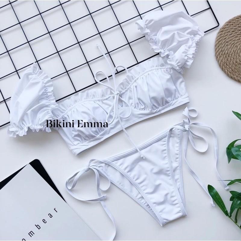 Bikini 2 mảnh tay phồng (hình thật khách mặc)