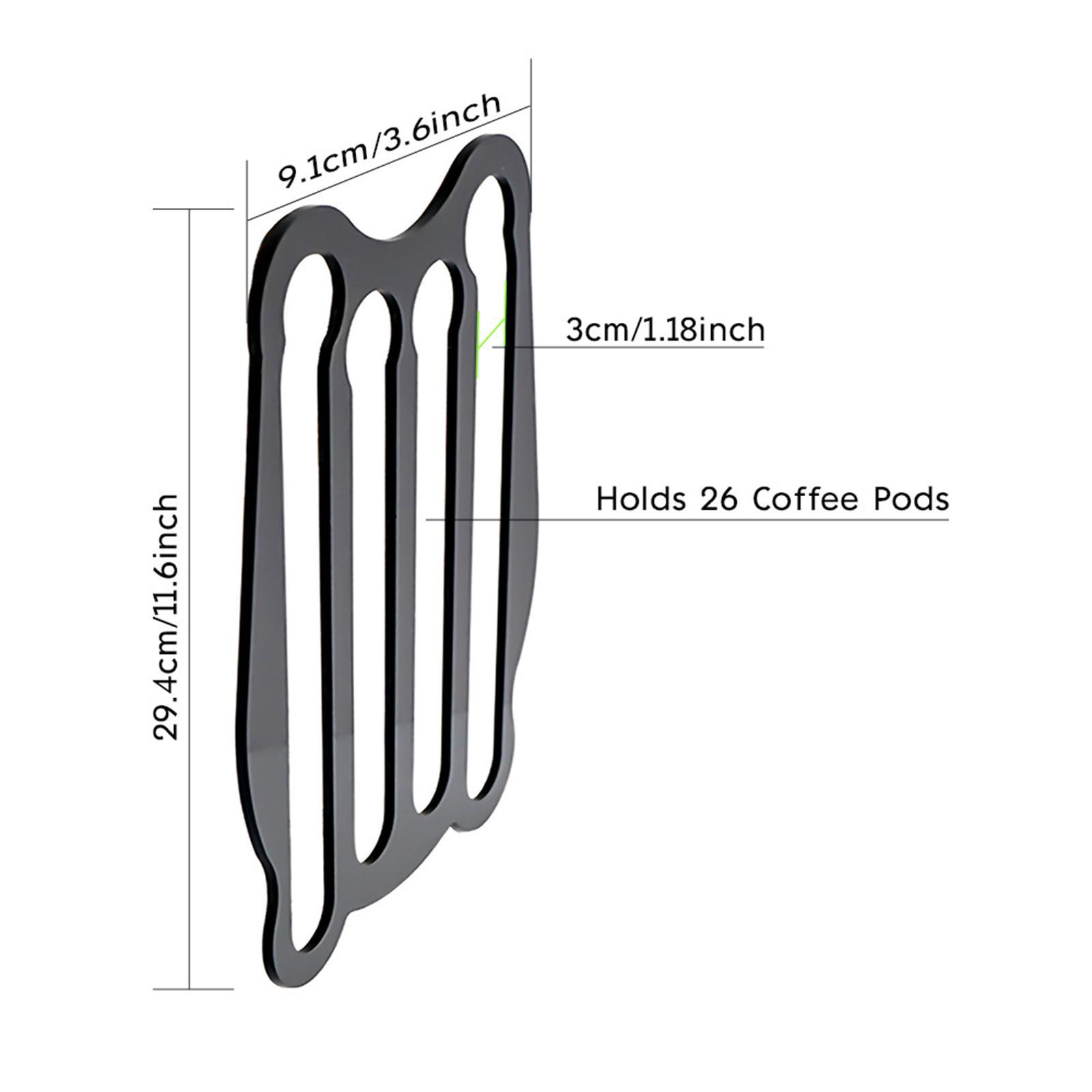 Wall Mount Coffee Pod Storage Holder Capsule Holder for Office Kitchen Wall