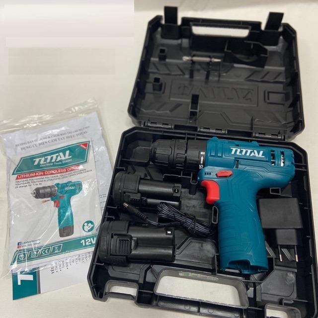 MÁY KHOAN VẶN VÍT DÙNG PIN 12V S12   TOTAL TDLI1242 - HÀNG CHÍNH HÃNG