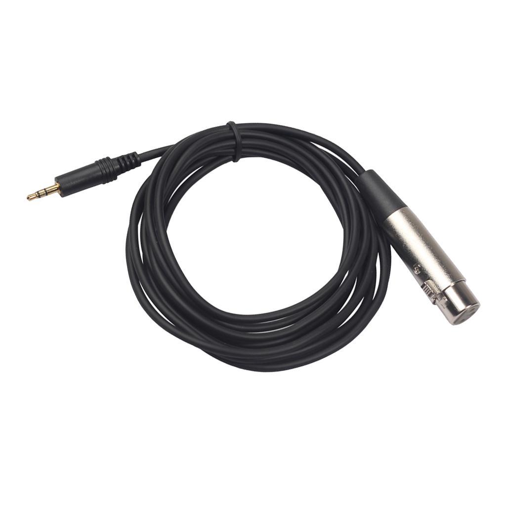 3.5mm to xlr, Angle 3.5mm TRS Stereo Male to XLR Female Cable