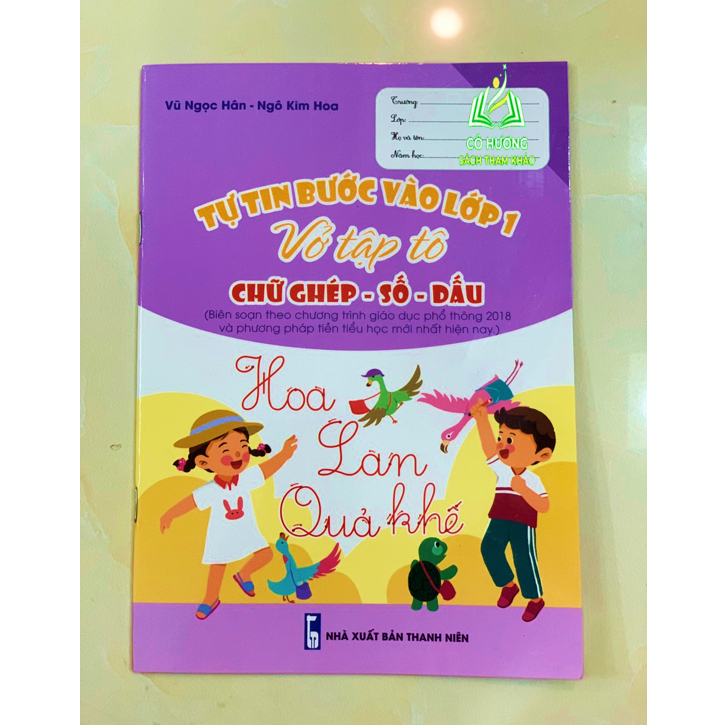 Sách - tự tin bước vào lớp 1 vở tập tô nét cơ bản - chữ cái