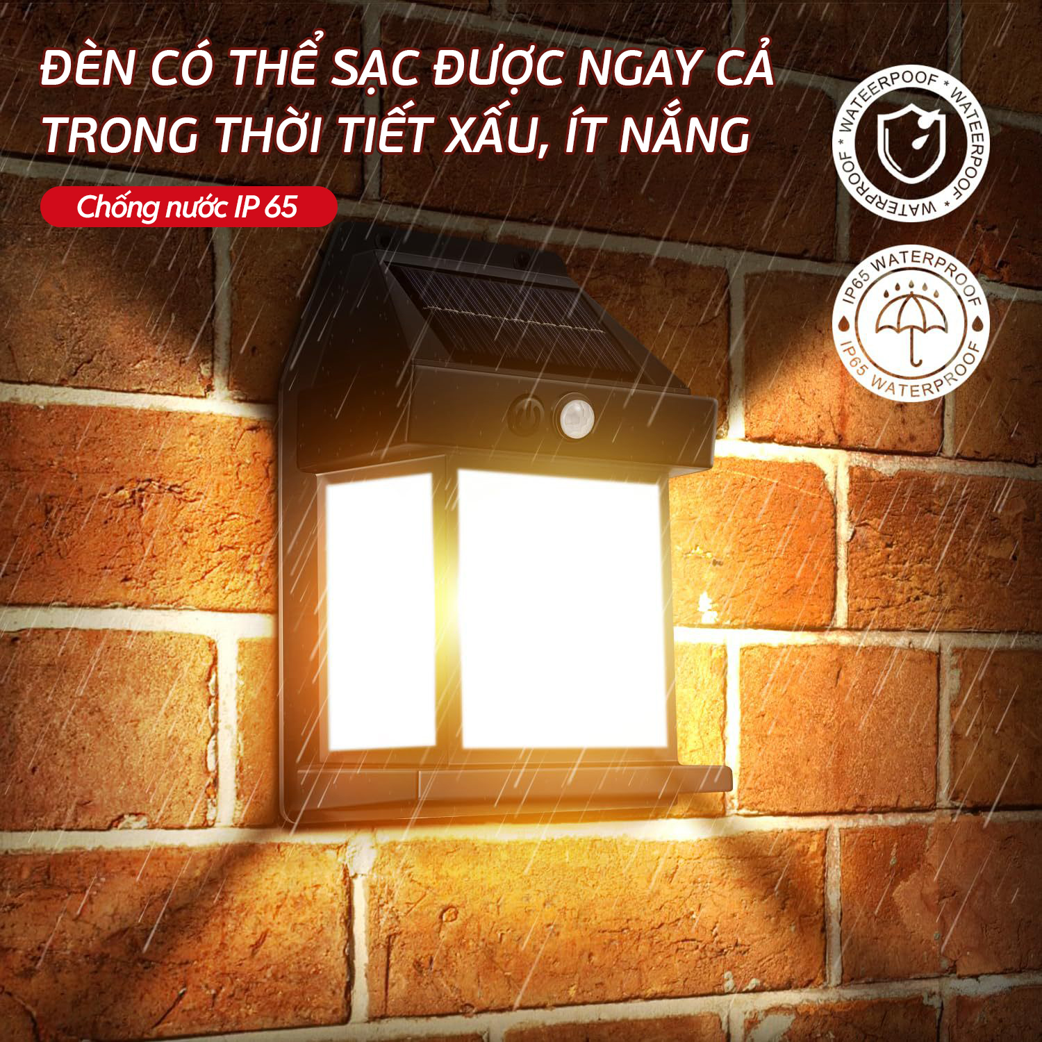Đèn trang trí năng lượng mặt trời Ngôi nhà, tích kiệm điện, bóng siêu sáng, chống thấm nước - DA3098