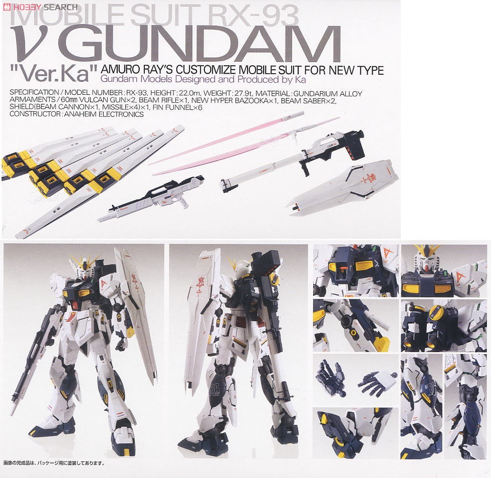 ĐỒ CHƠI MG 1/100 ν Nu GUNDAM Ver. Ka BANDAI MÔ HÌNH LẮP RÁP