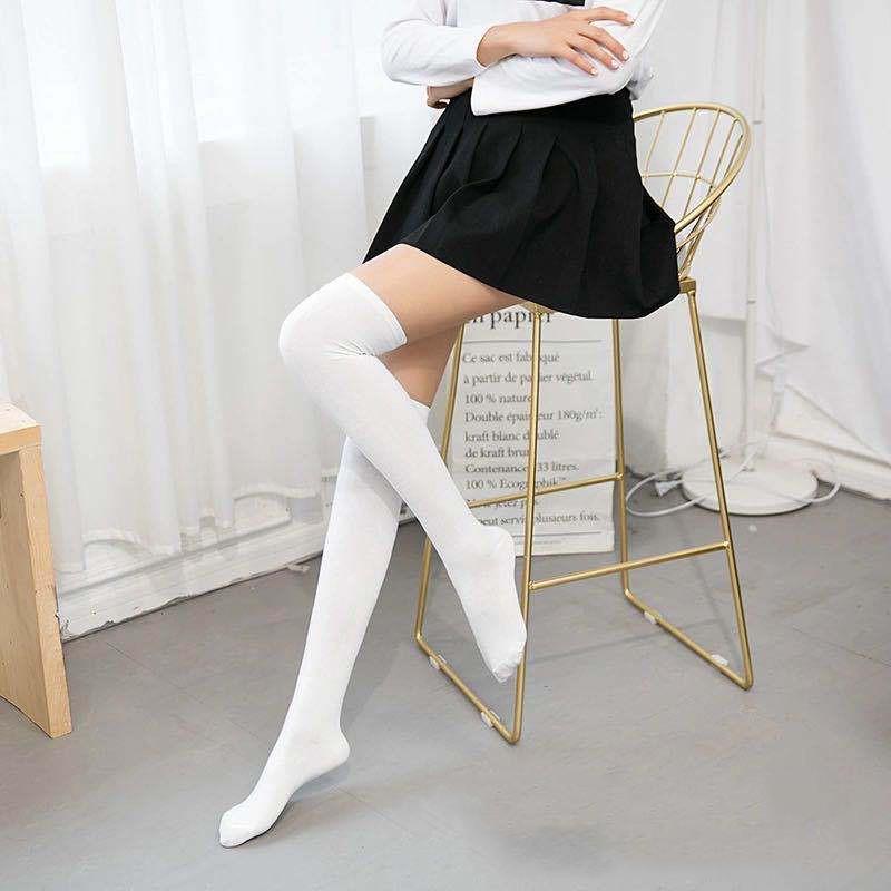 Tất Vớ Đùi Cao Cổ dài Hàn Quốc phong cách vintage loại dầy giữ ấm chân; T19 - BONMIE