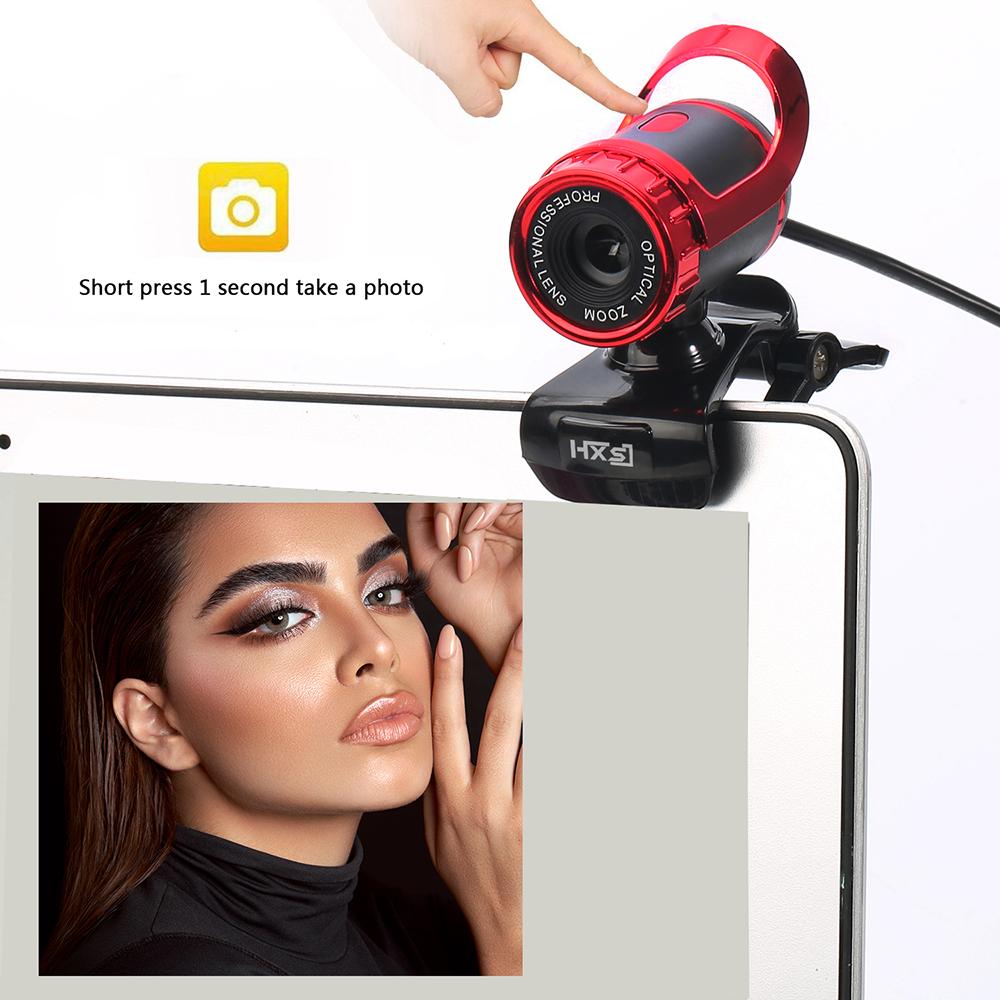 Máy tính để bàn HXSJ S9 1080P Webcam USB 2.0 Tích hợp micrô hấp thụ âm thanh